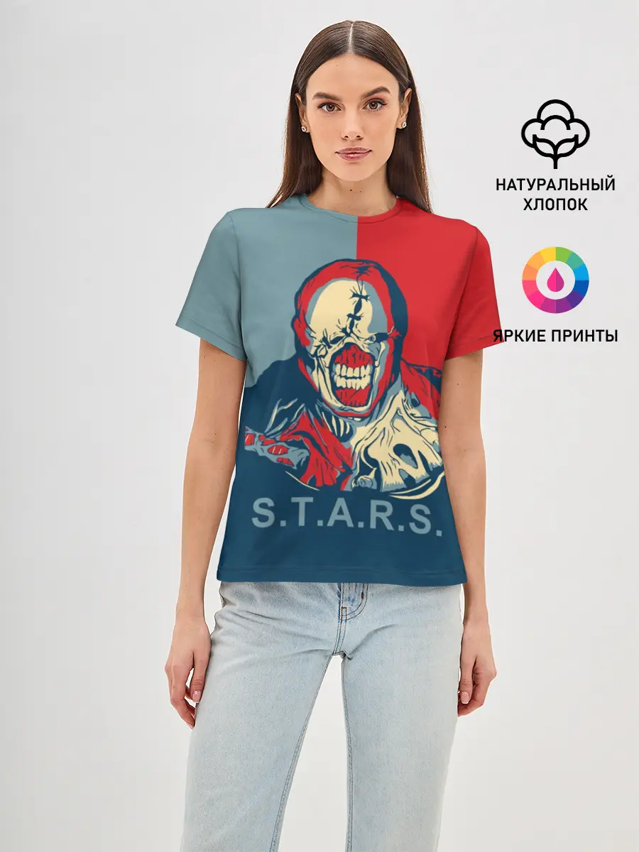 Женская базовая футболка / STAAARS!!!