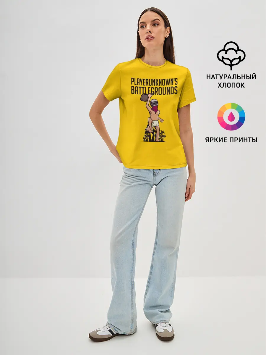 Женская базовая футболка / PUBG