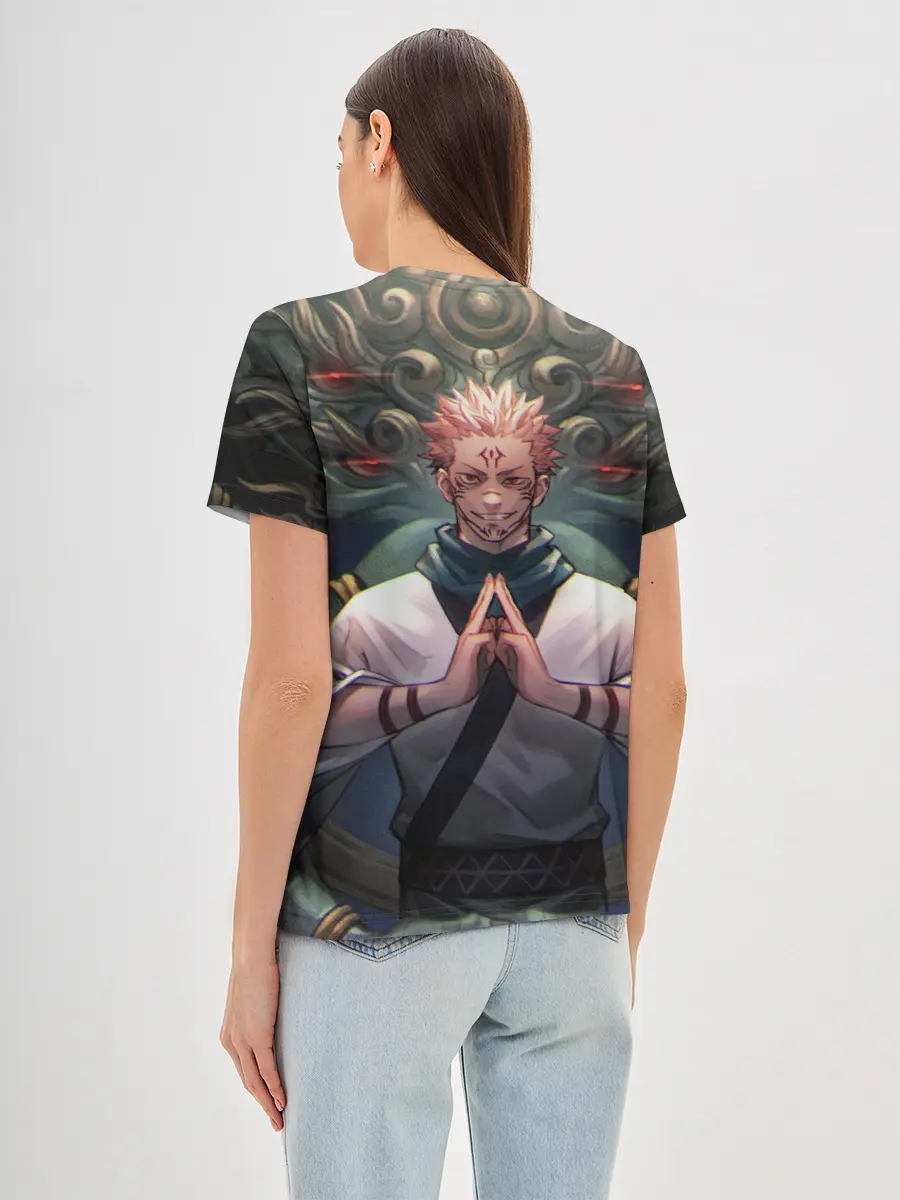 Женская базовая футболка / МАГИЧЕСКАЯ БИТВА | SUKUNA