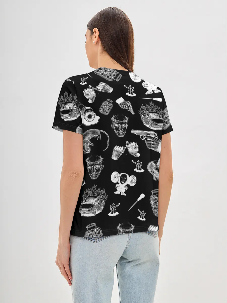 Женская базовая футболка / КРОВОСТОК ТАТУИРОВКИ