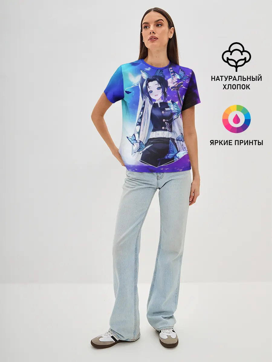 Женская базовая футболка / Шинобу