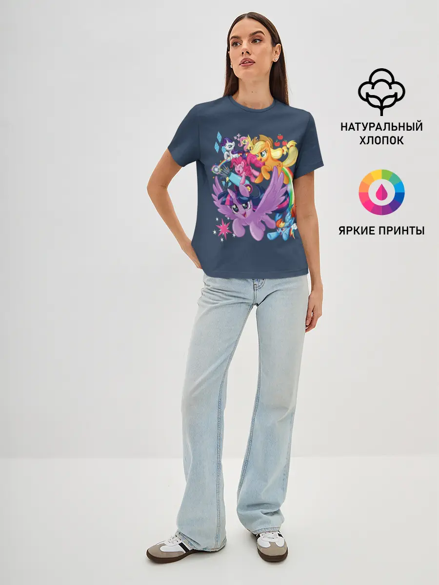 Женская базовая футболка / Пони тим