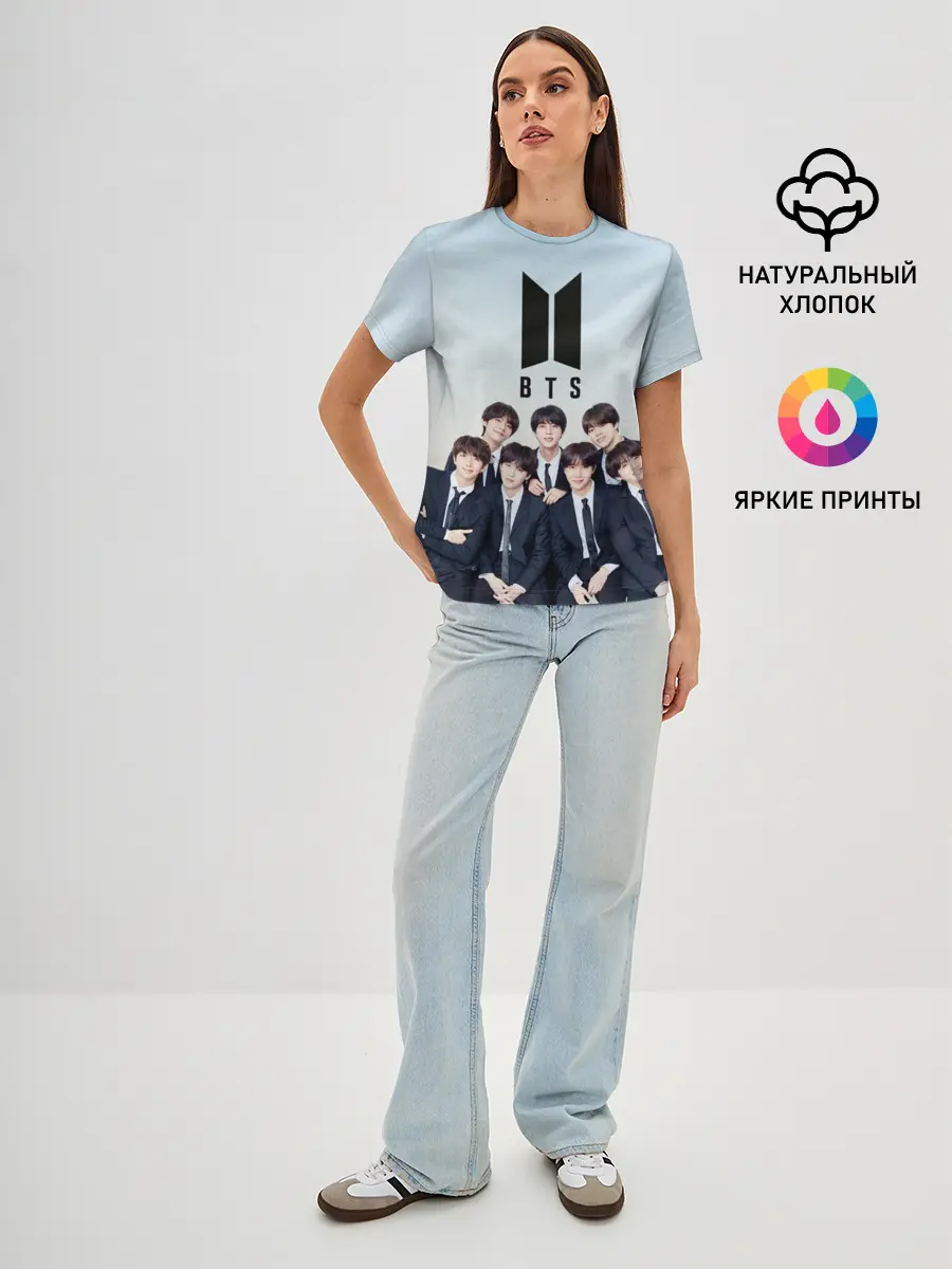 Женская базовая футболка / BTS