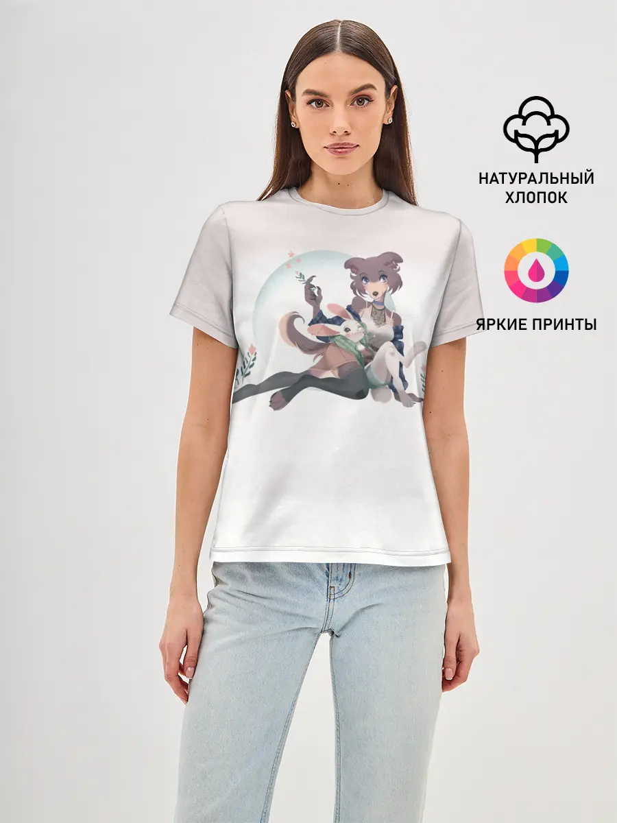 Женская базовая футболка / Джуно и Хару