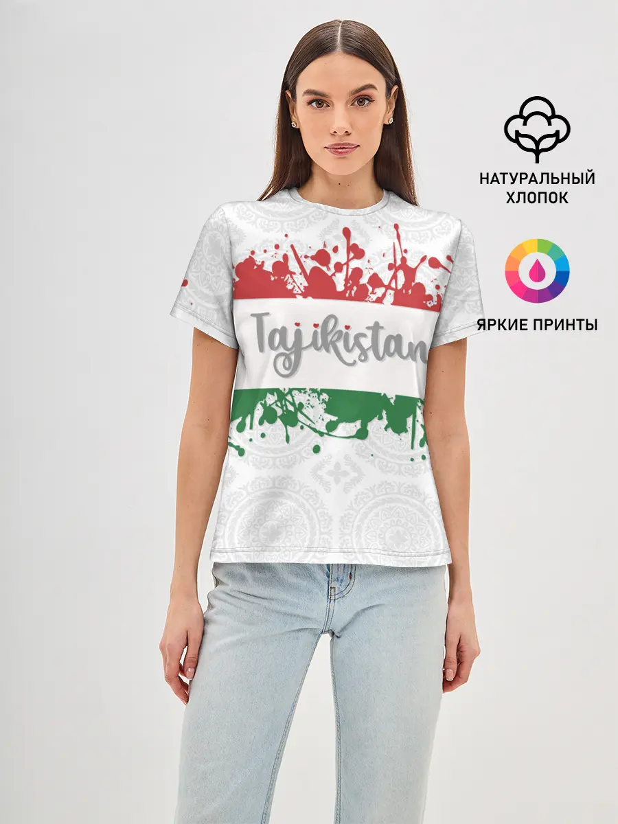 Женская базовая футболка / Таджикистан