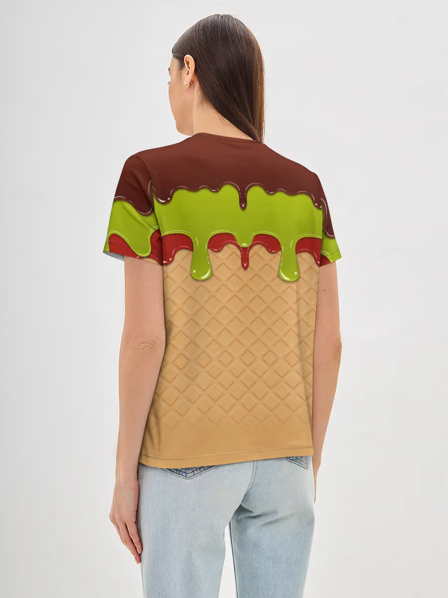 Женская базовая футболка / Мороженое | Ice Scream