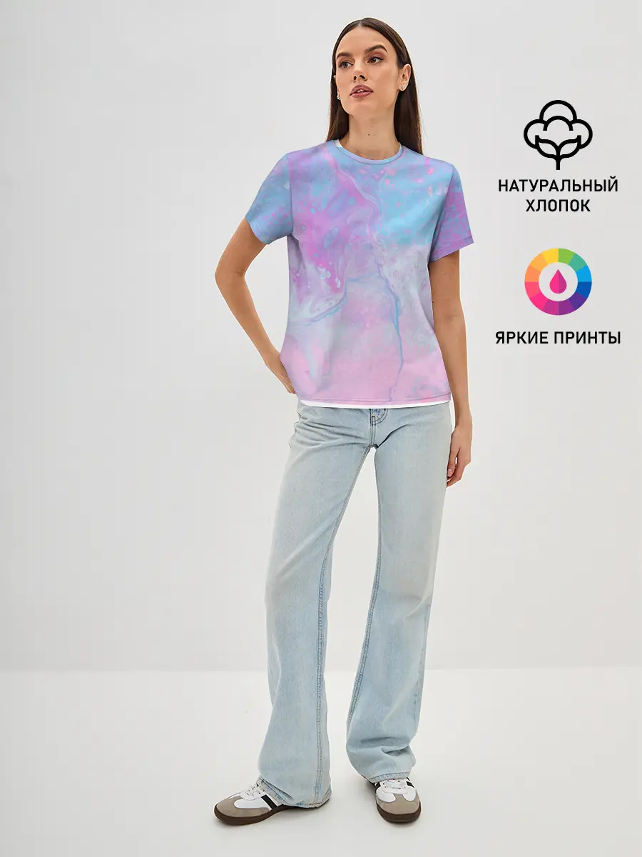 Женская базовая футболка / Градиент