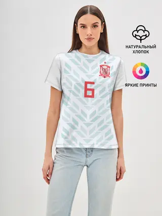 Женская базовая футболка / Iniesta away WC 2018