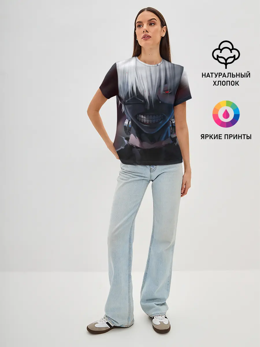 Женская базовая футболка / TOKYO GHOUL | ТОКИЙСКИЙ ГУЛЬ