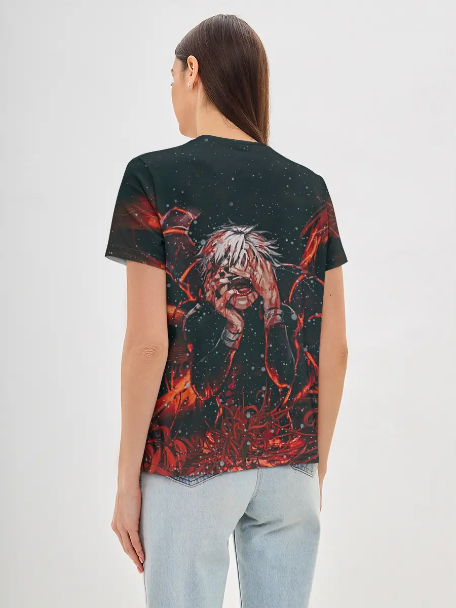 Женская базовая футболка / Канеки Кен Токийский Гуль