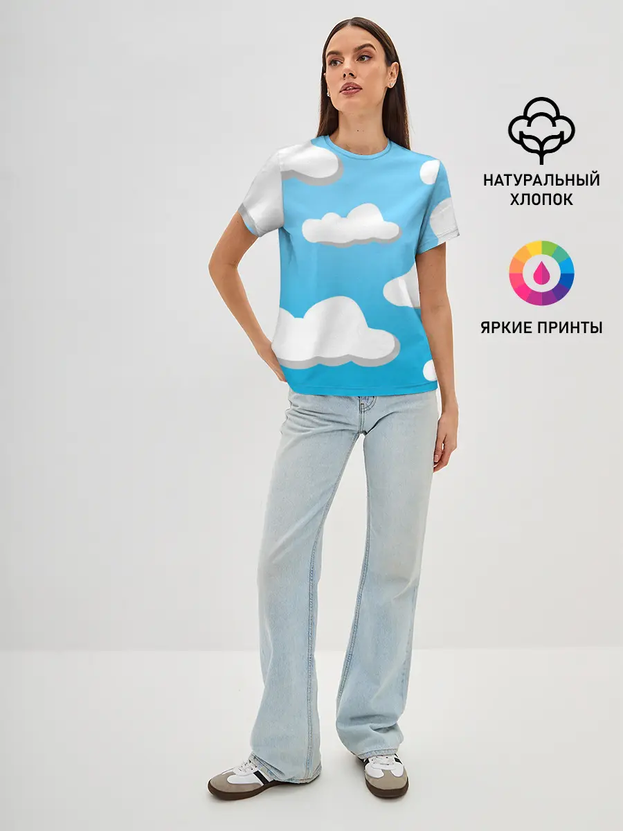Женская базовая футболка / Небо