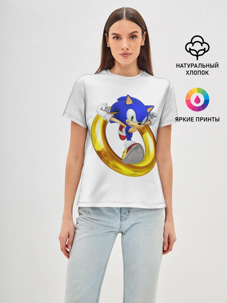 Женская базовая футболка / Sonic