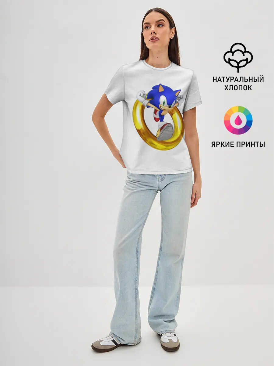 Женская базовая футболка / Sonic