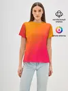Женская базовая футболка / ГРАДИЕНТ И НИЧЕГО ЛИШНЕГО