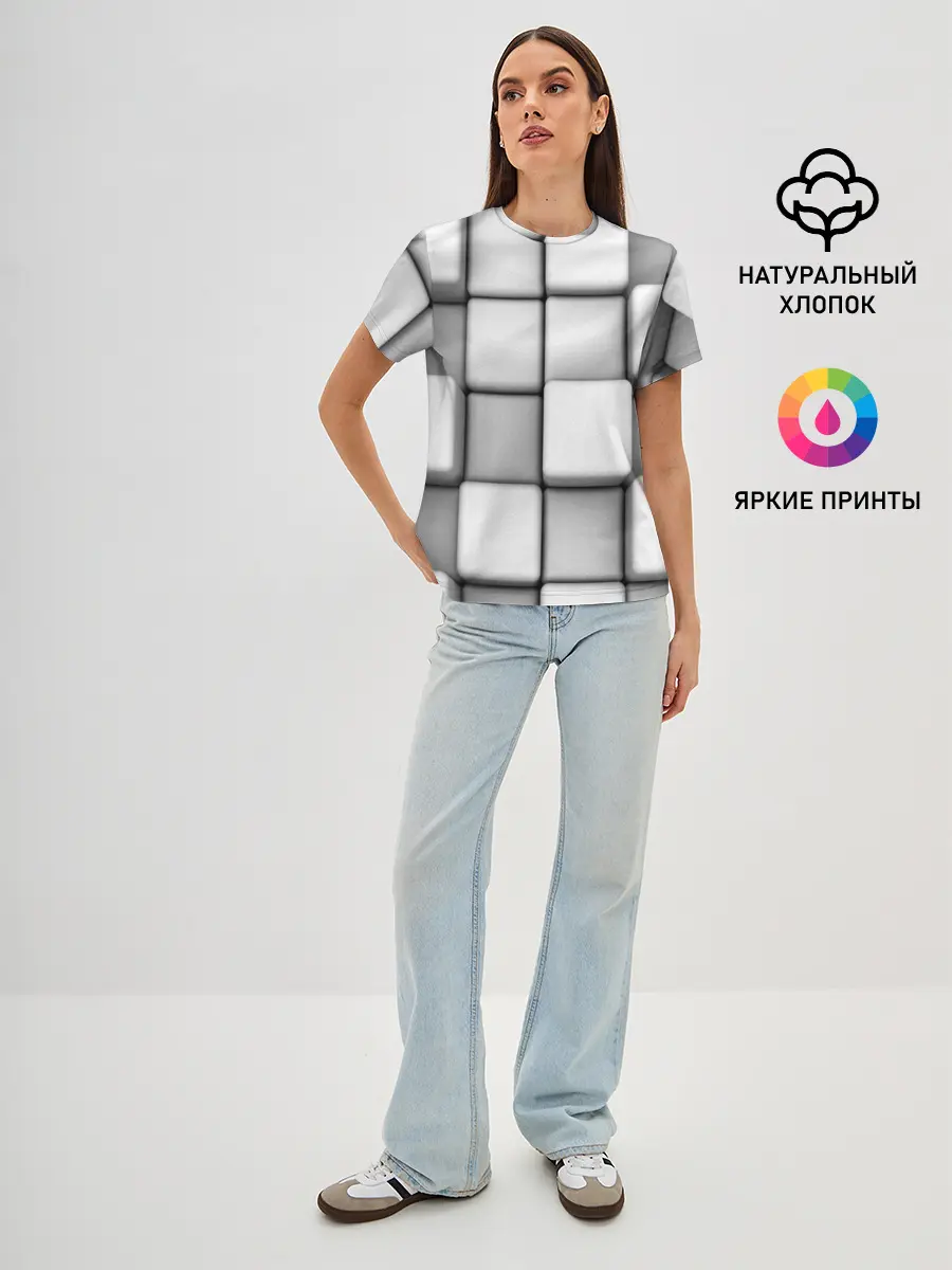 Женская базовая футболка / ТЕКСТУРА