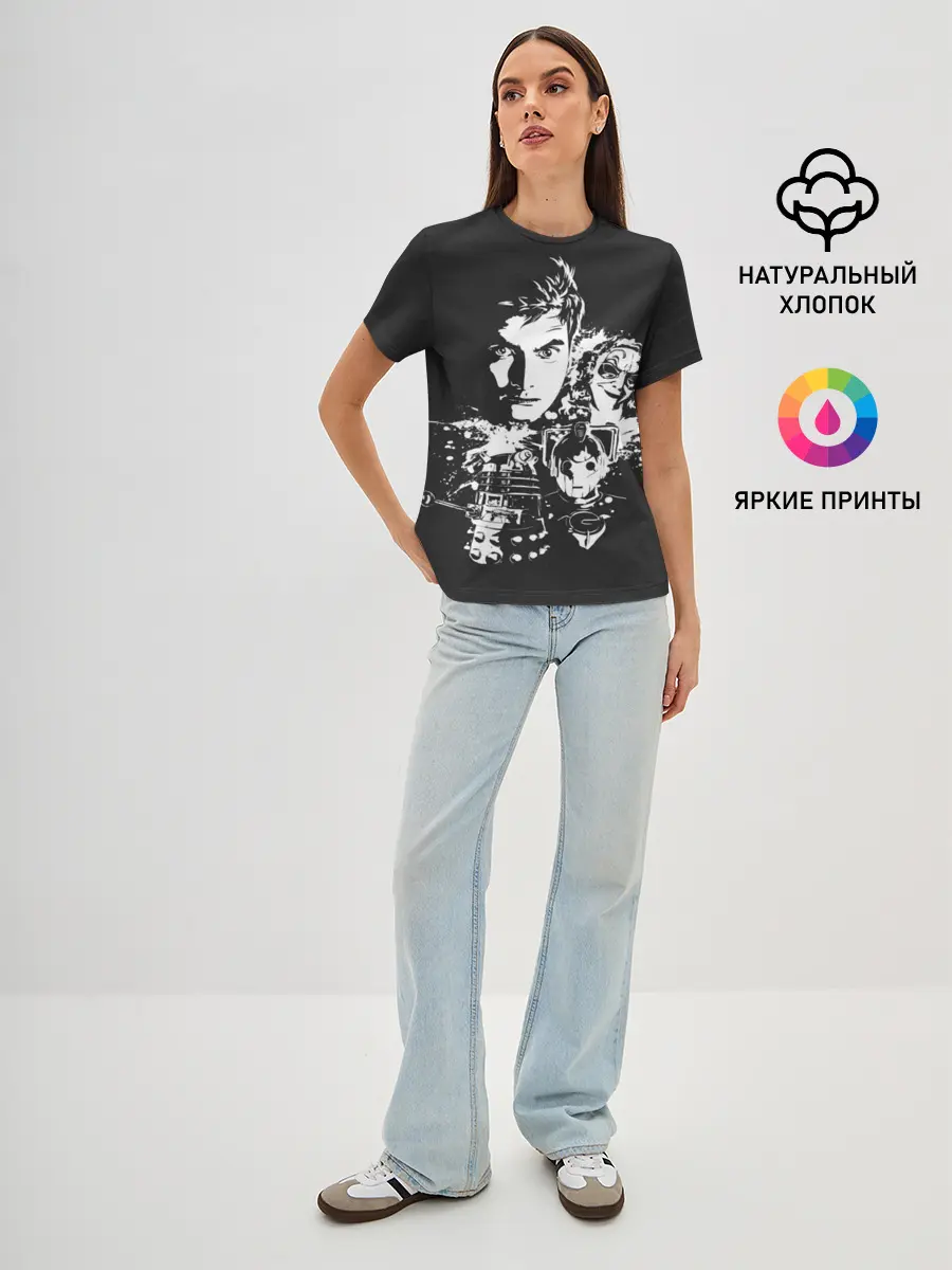 Женская базовая футболка / Doctor Who