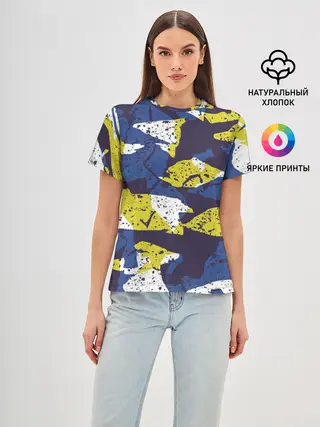 Женская базовая футболка / Пятна