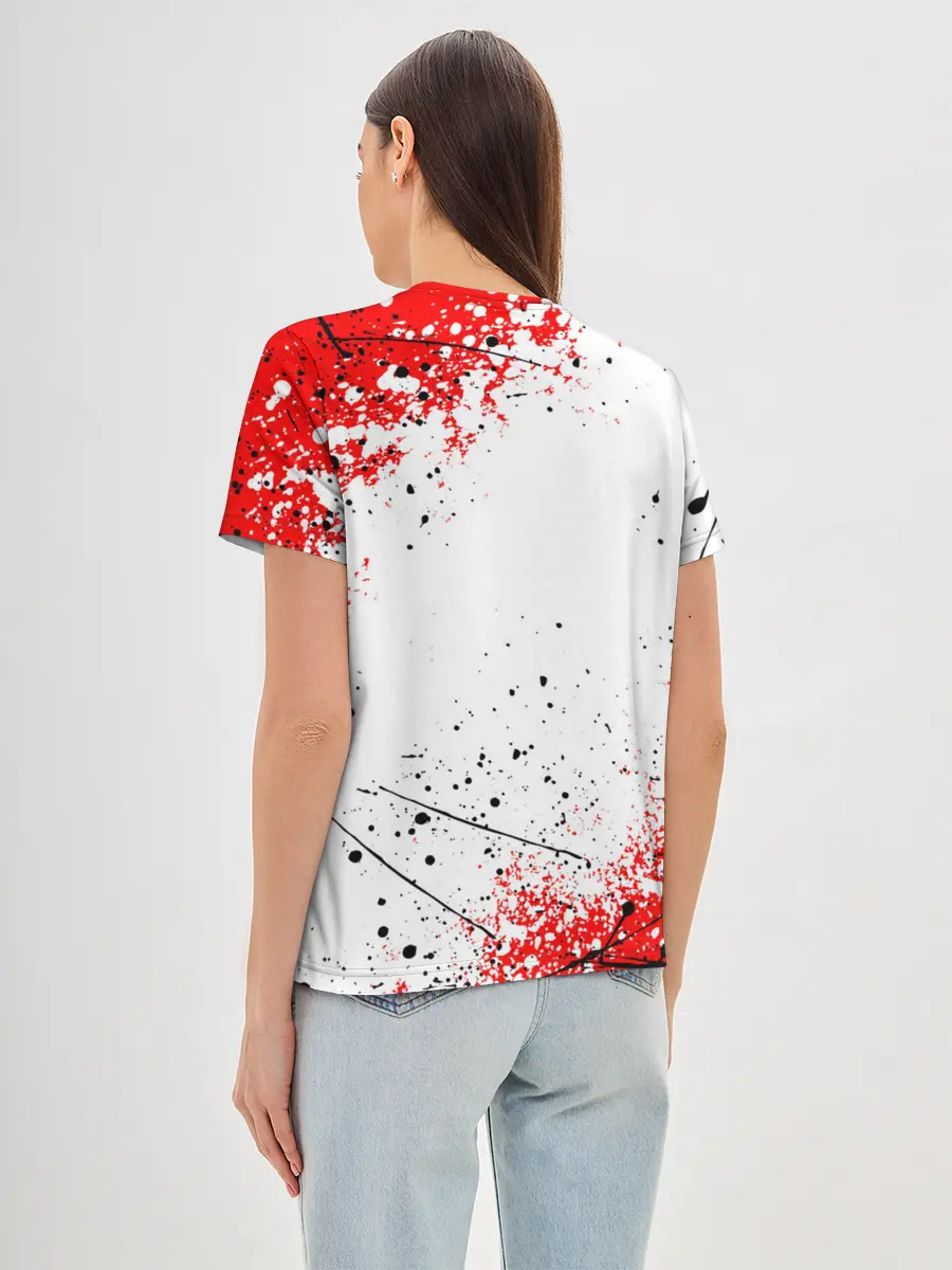 Женская базовая футболка / САКУРА | SAKURA | ВИШНЯ