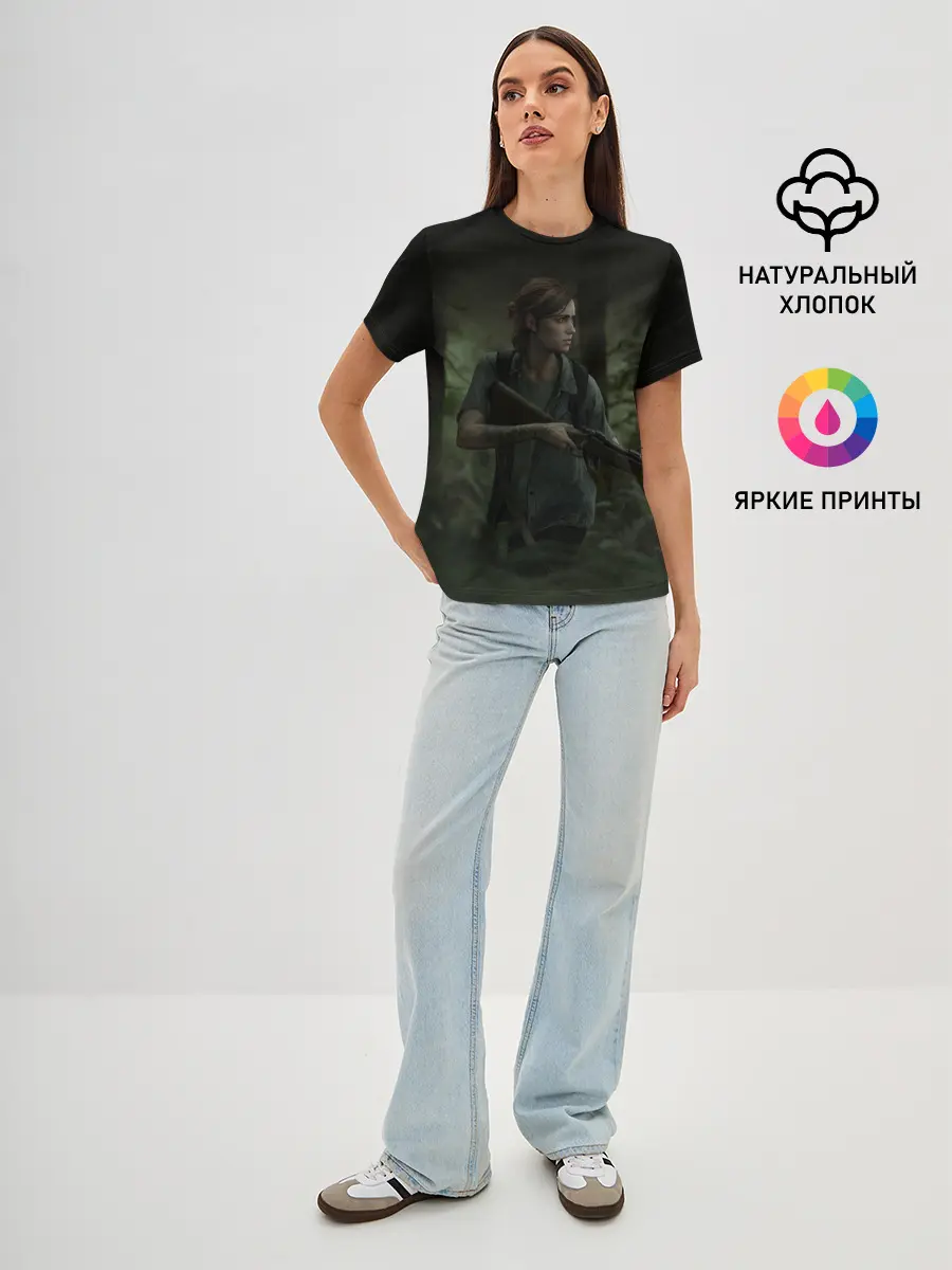 Женская базовая футболка / THE LAST OF US 2 ЭЛЛИ