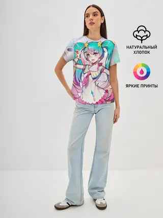 Женская базовая футболка / Музыкальное наслаждения