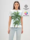 Женская базовая футболка / Пальмы над головой