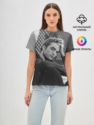 Женская базовая футболка / Роберт Паттинсон