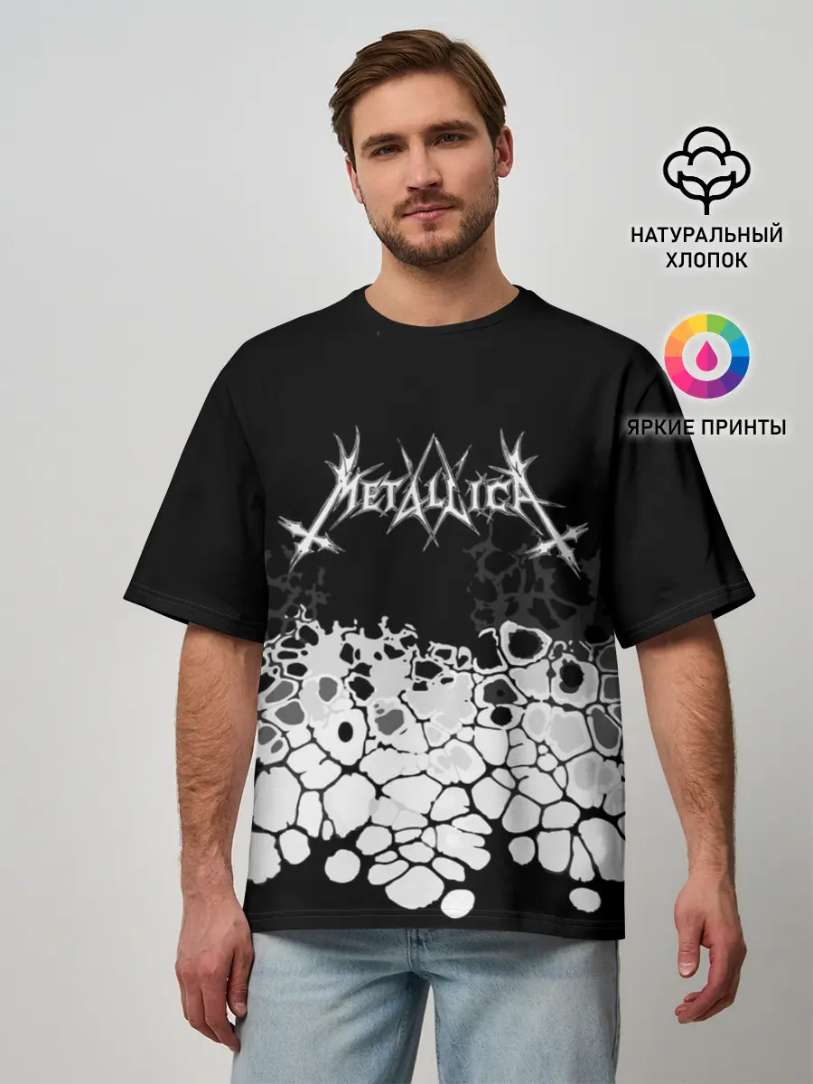 Мужская футболка оверсайз / mayhem