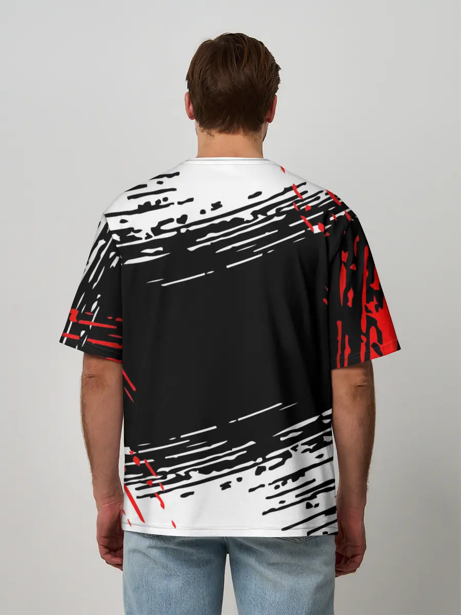 Мужская футболка оверсайз / 6IX9INE 69,