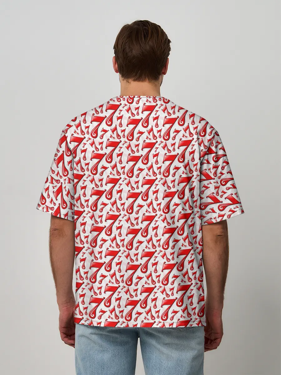 Мужская футболка оверсайз / Счастливчик