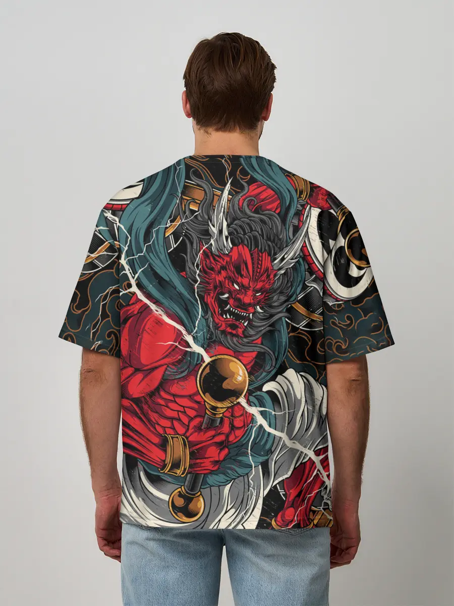 Мужская футболка оверсайз / БОГ ГРОМА РАЙДЗИН