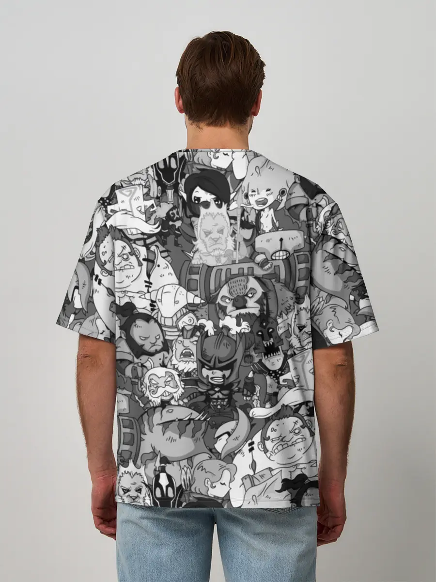 Мужская футболка оверсайз / Дота 2