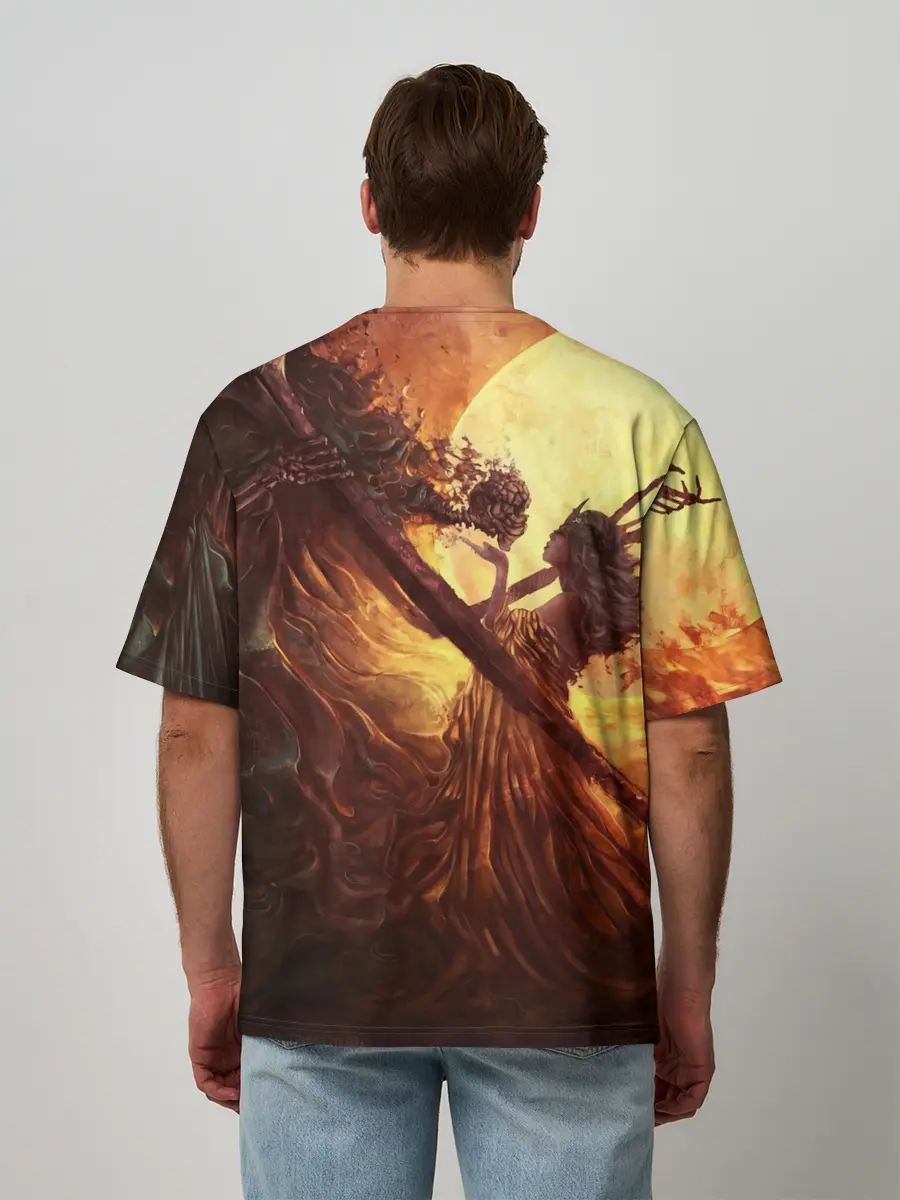 Мужская футболка оверсайз / Нито повелитель могил