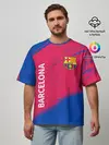 Мужская футболка оверсайз / BARCELONA / БАРСЕЛОНА