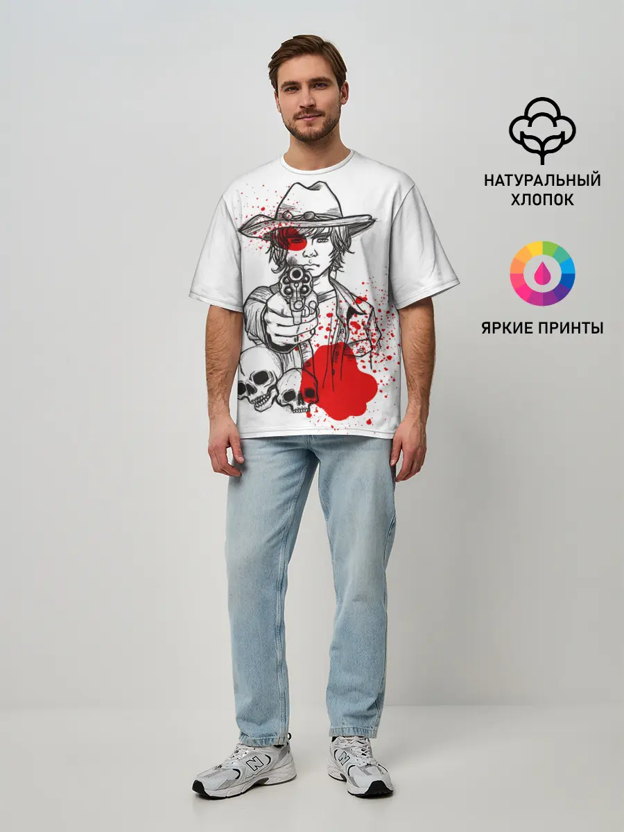 Мужская футболка оверсайз / The Walking Dead