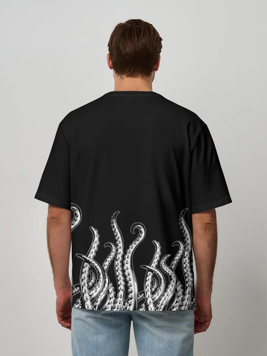 Мужская футболка оверсайз / Octopus Щупальца