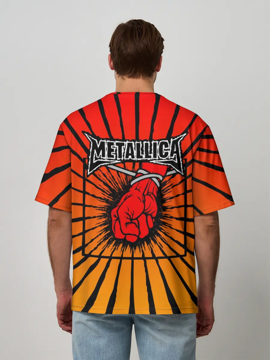Мужская футболка оверсайз / Metallica