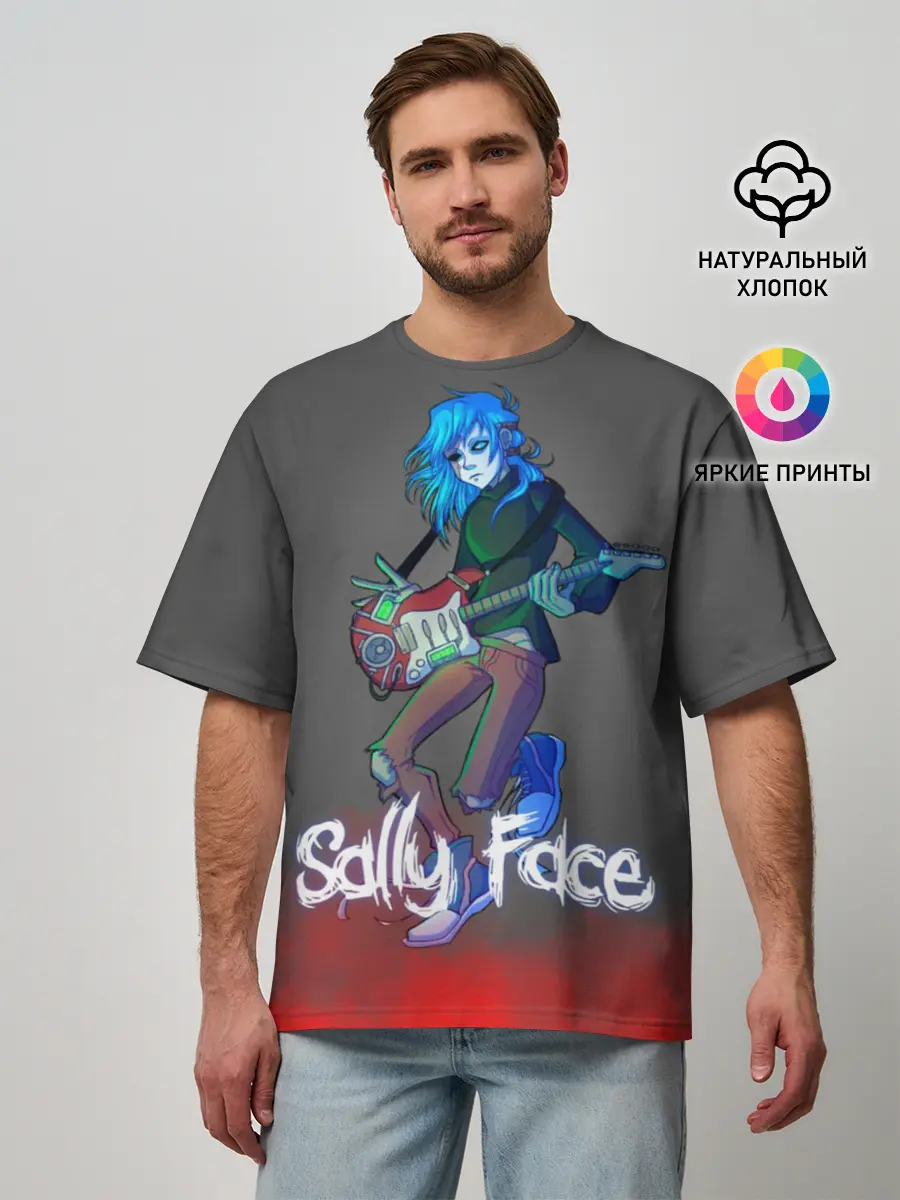 Мужская футболка оверсайз / Sally Face