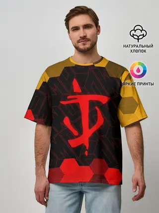 Мужская футболка оверсайз / DOOM / ДУМ