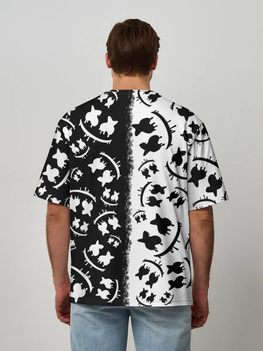 Мужская футболка оверсайз / MARSHMELLO