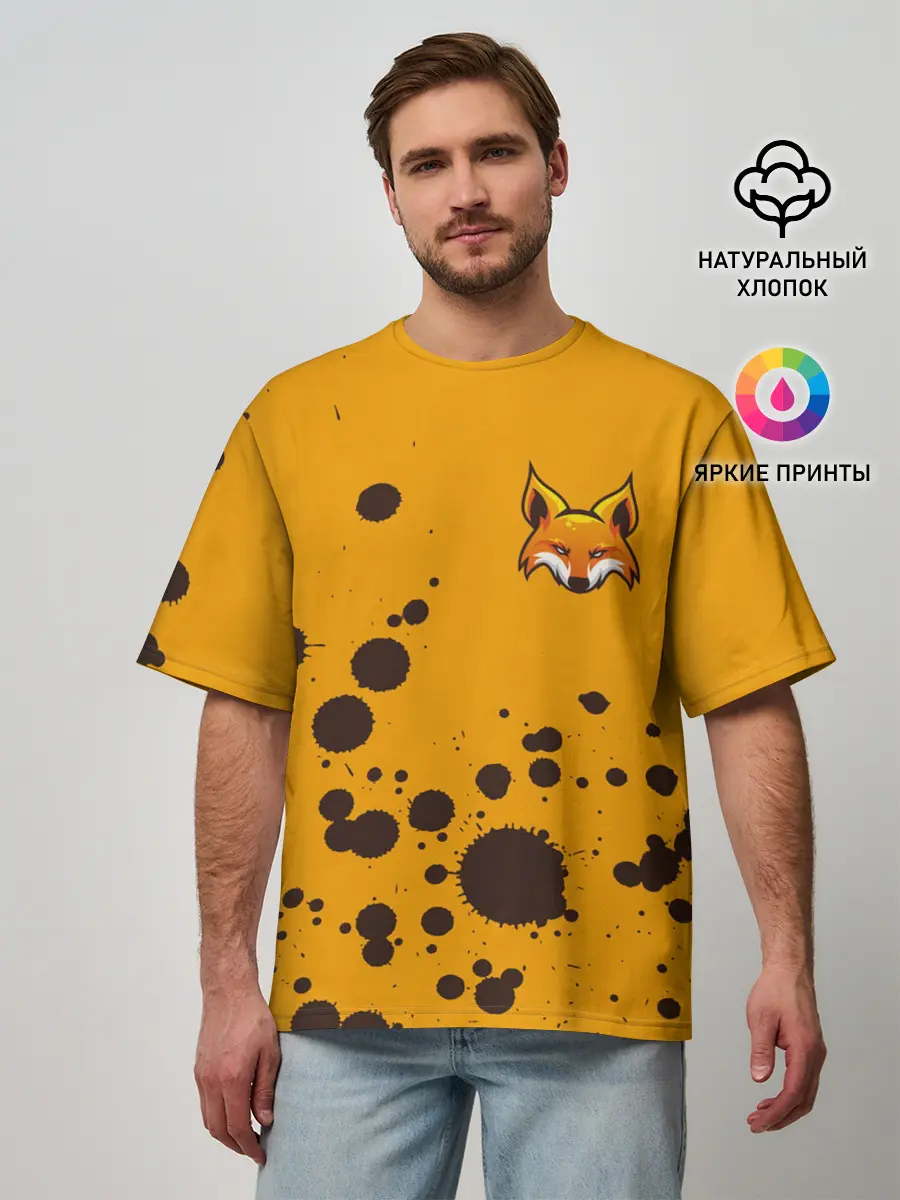 Мужская футболка оверсайз / FOX