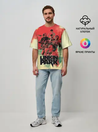 Мужская футболка оверсайз / LINKIN PARK