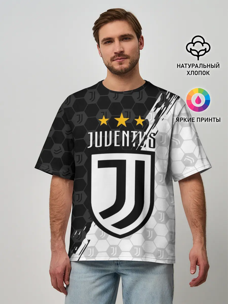 Мужская футболка оверсайз / JUVENTUS