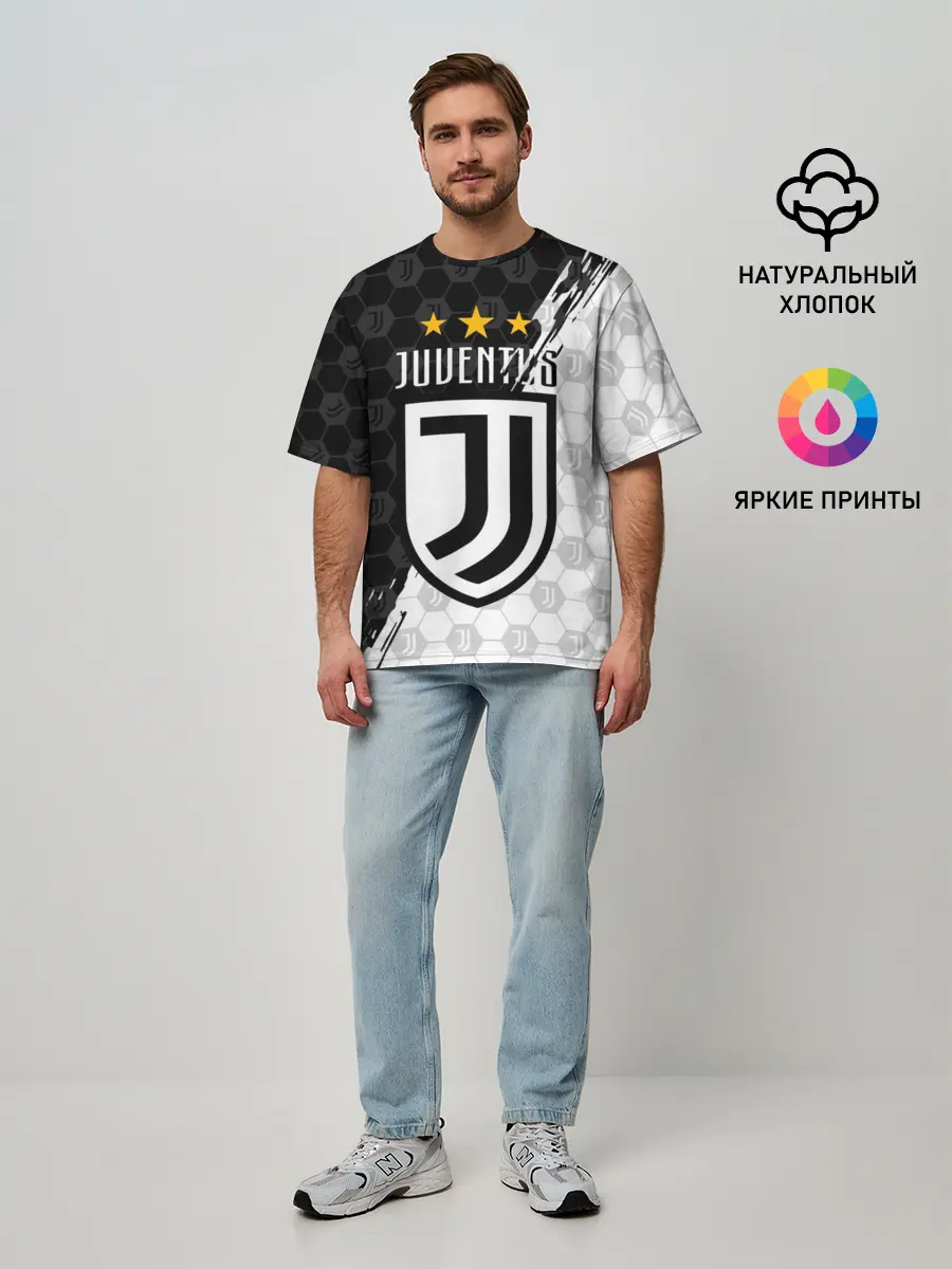 Мужская футболка оверсайз / JUVENTUS