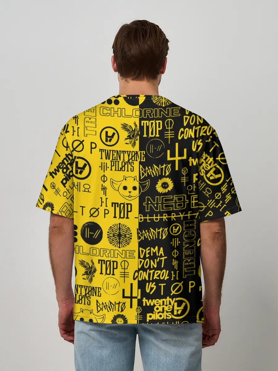 Мужская футболка оверсайз / TWENTY ONE PILOTS | 21 PILOTS