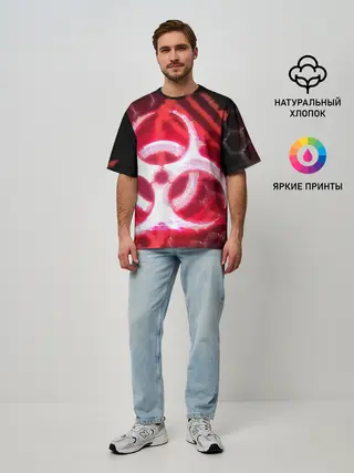 Мужская футболка оверсайз / Plague Inc ShB