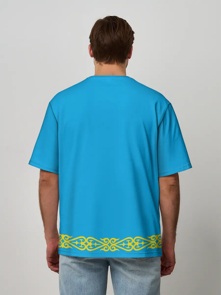 Мужская футболка оверсайз / Казахстан