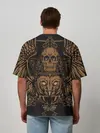 Мужская футболка оверсайз / Vintage Skull Art 2