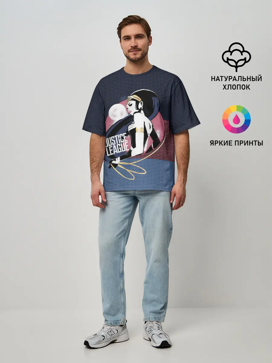 Мужская футболка оверсайз / Диана Принс