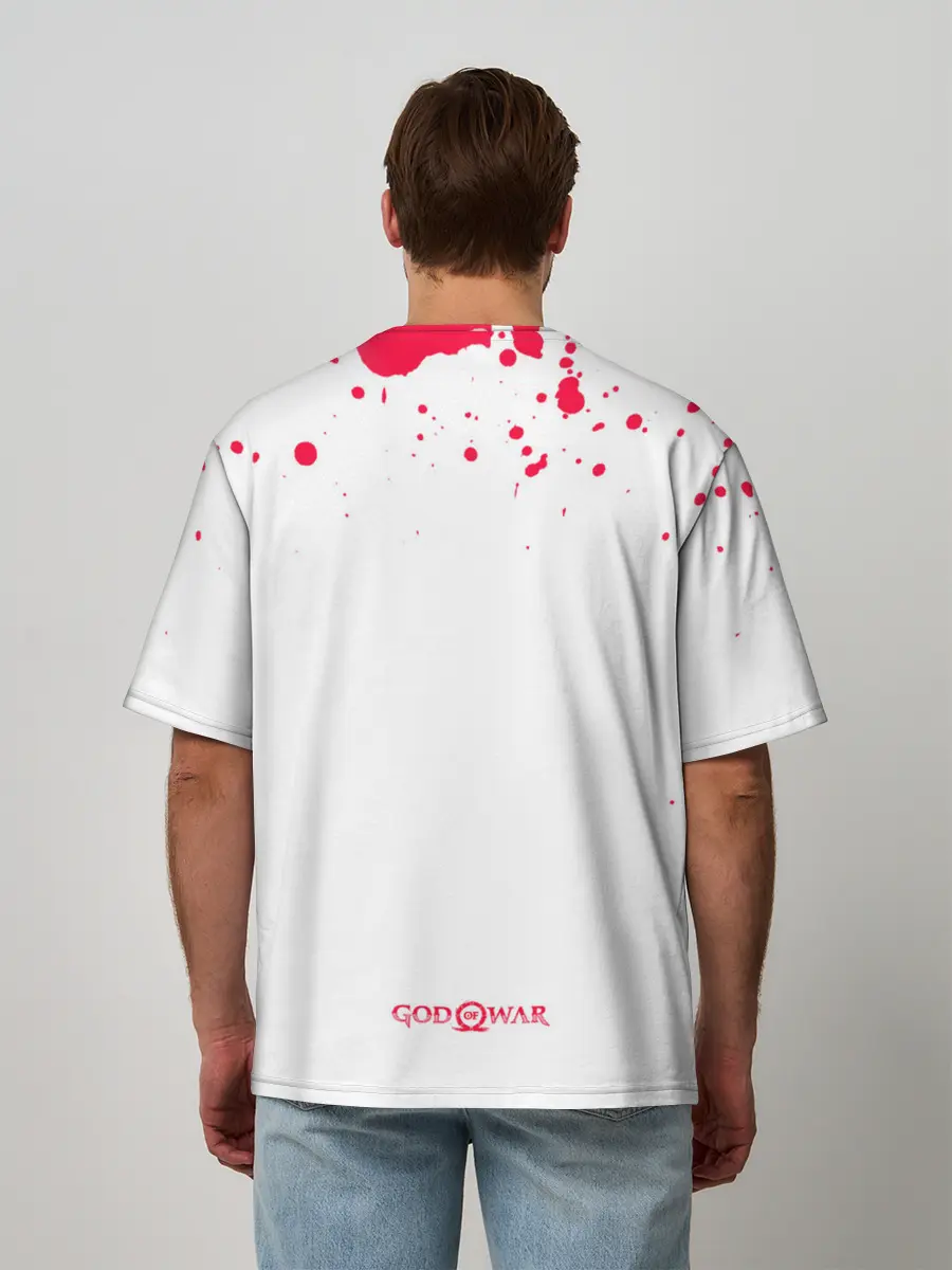 Мужская футболка оверсайз / Young Kratos