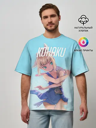 Мужская футболка оверсайз / Кохаку Доктор Стоун